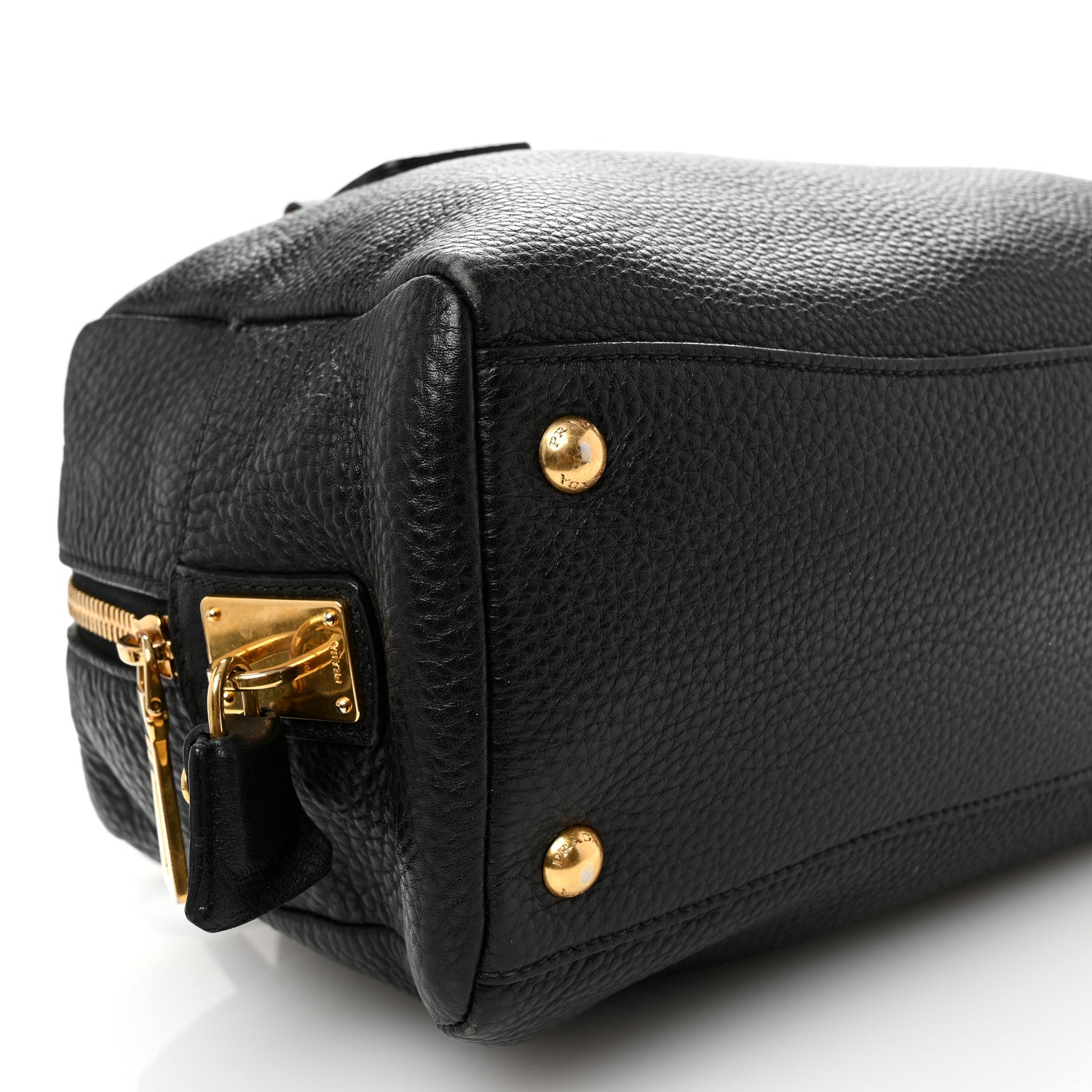 Prada Vitello Daino Bauletto Black 9 of 10