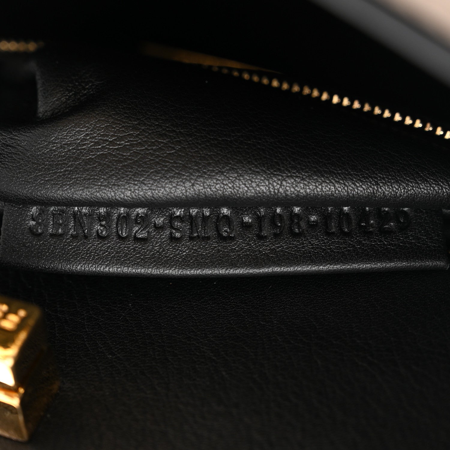Fendi Vitello Tahiti Burro Medium Peekaboo Iconic Essentially Satchel Tortora Black 8 of 11
