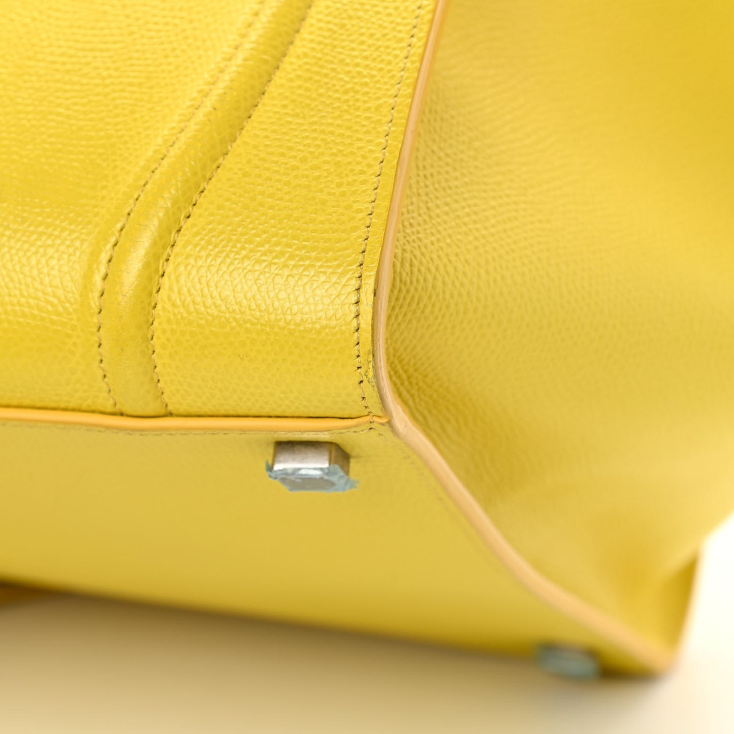 Grained Calfskin Medium Phantom Luggage Yellow