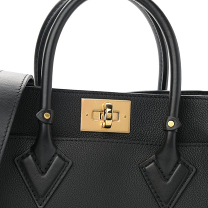 Louis Vuitton Calfskin Monogram On My Side PM Black 7 of 13