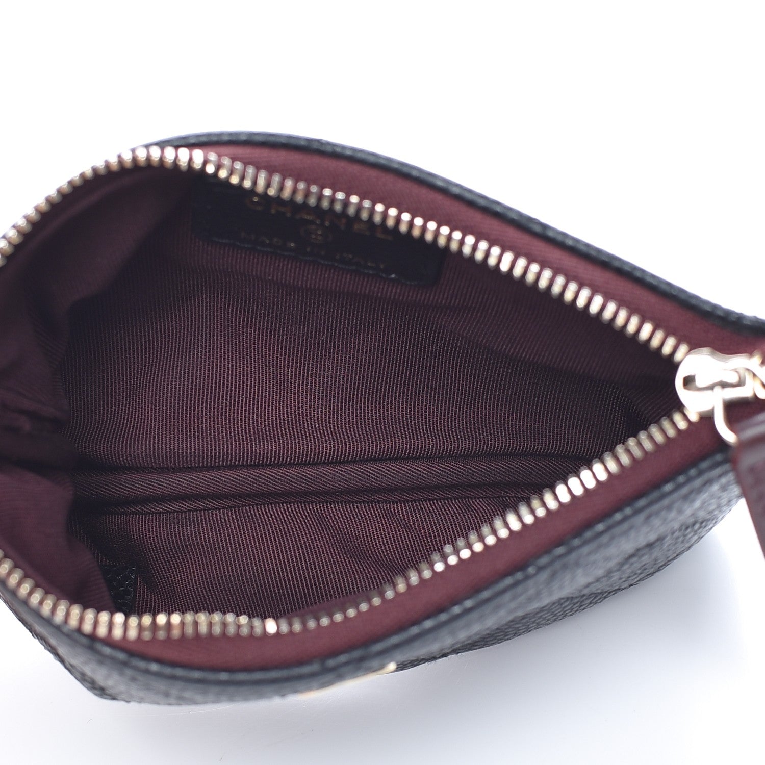 Chanel Caviar Quilted Small Cosmetic Case Black 5 of 8