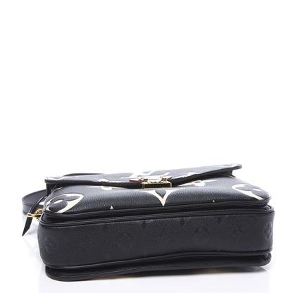 Louis Vuitton Empreinte Monogram Giant Crafty Pochette Metis Black Creme 3 of 9