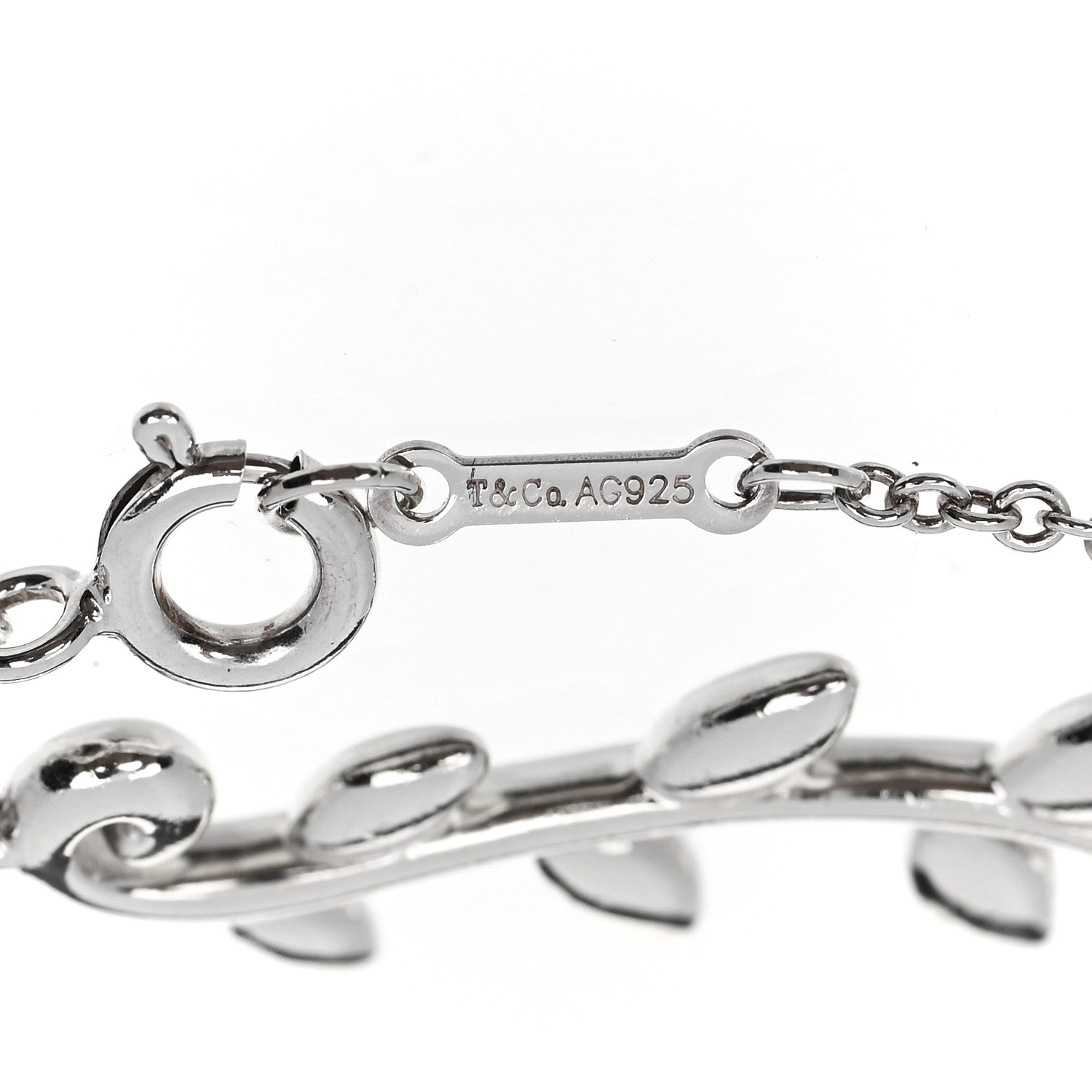 Tiffany Sterling Silver Paloma Picasso Olive Leaf Vine Bracelet 3 of 4