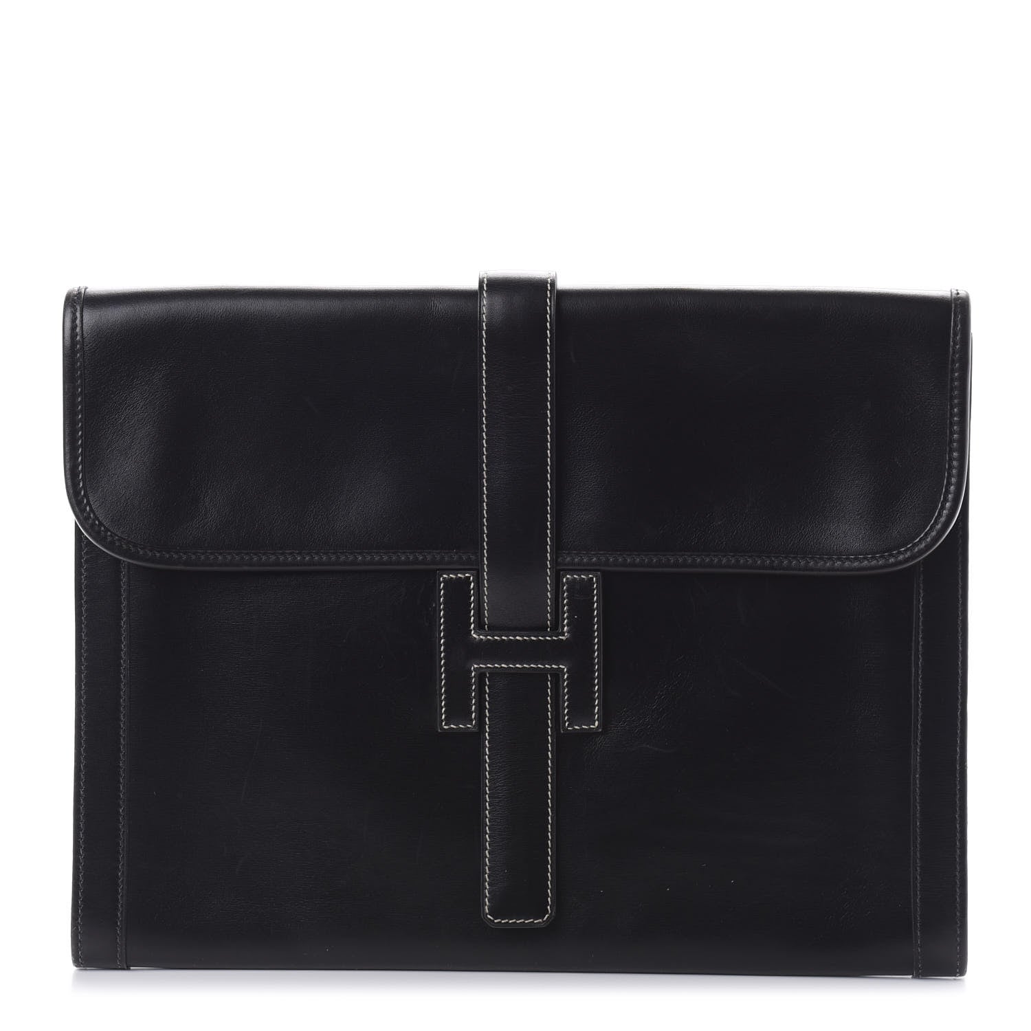 Hermes Box Jige GM Clutch Black 1 of 11