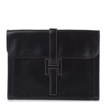 Hermes Box Jige GM Clutch Black 1 of 11