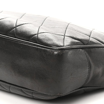 Chanel Lambskin Quilted Shopping Tote Dark Brown 9 of 12