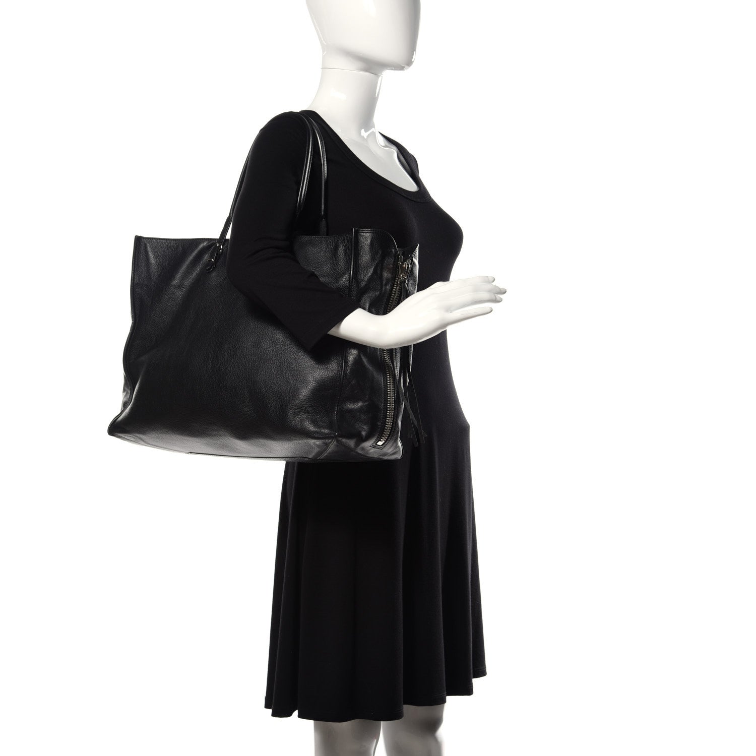 Balenciaga Supple Calfskin Papier A4 Tote Black 2 of 9
