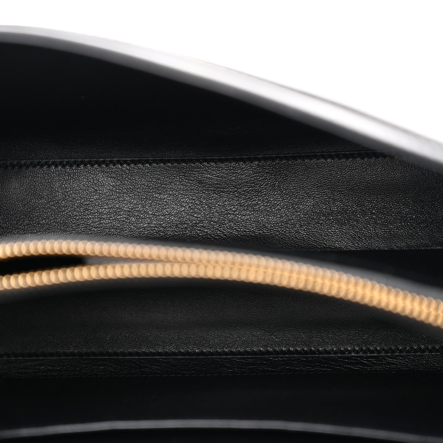 Satinated Calfskin Small 16 Top Handle Bag Black