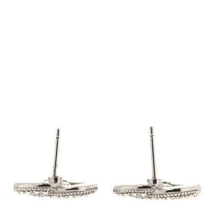 Chanel Crystal CC Earrings Silver 3 of 5