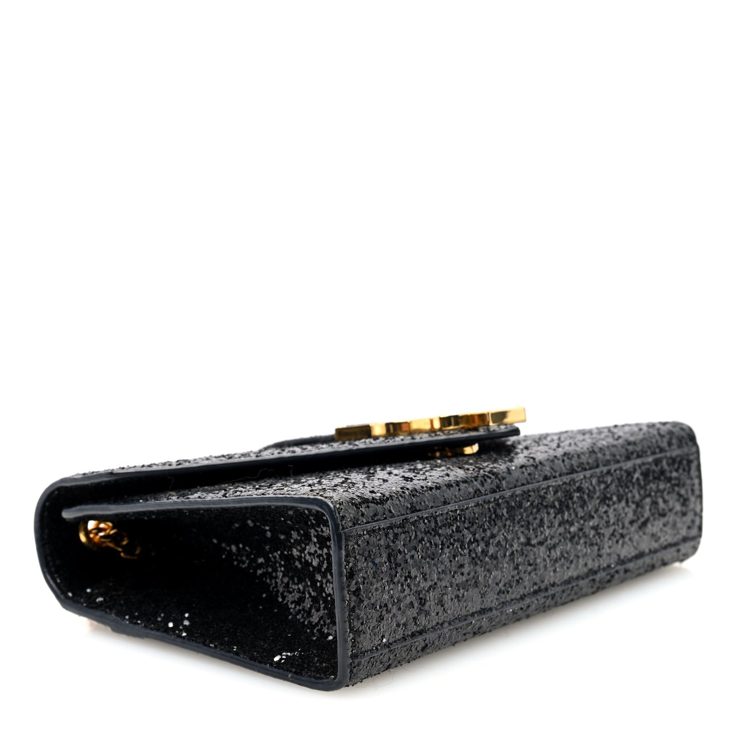 Glitter Monogram Galactica Satchel Black