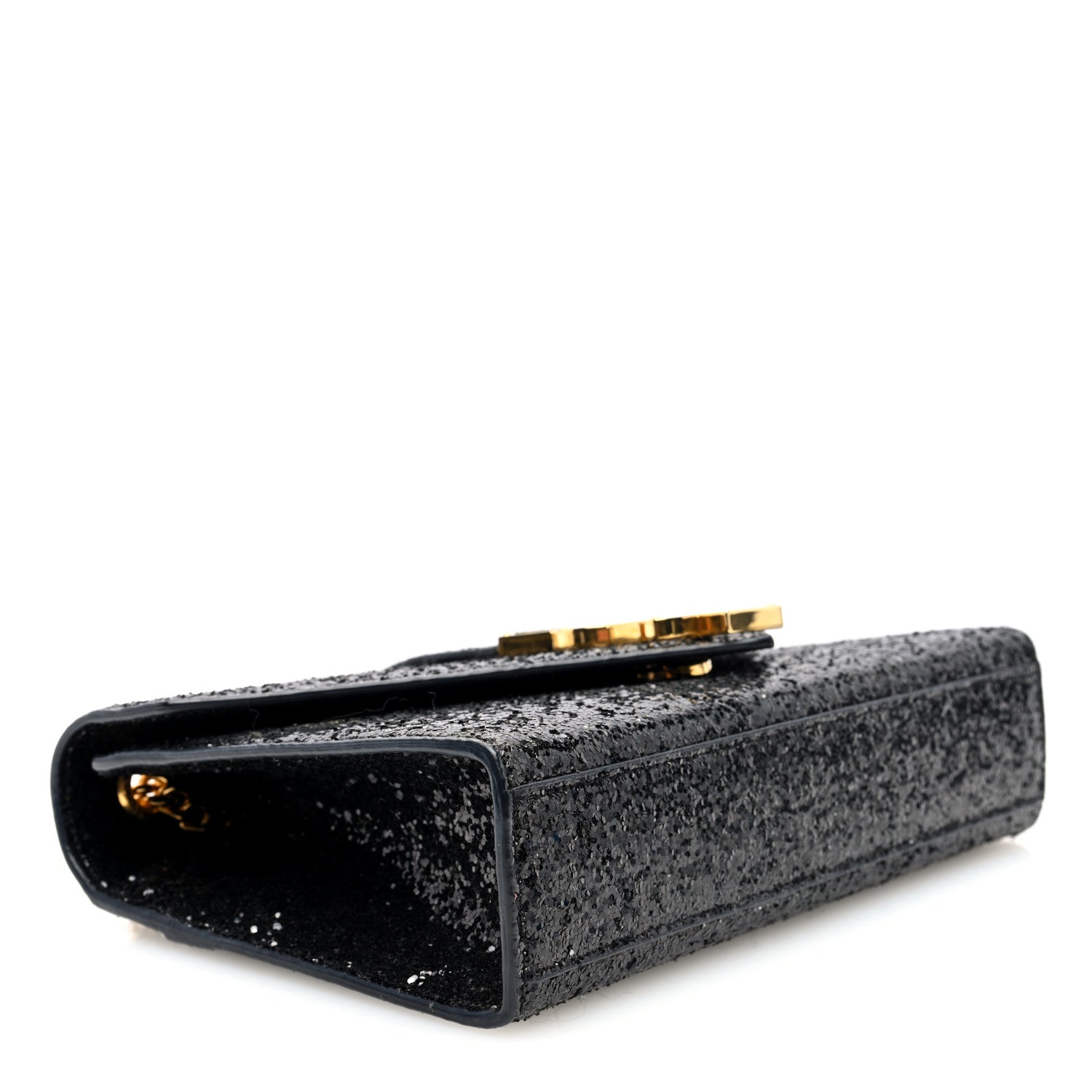 Saint Laurent Glitter Monogram Galactica Satchel Black 4 of 10