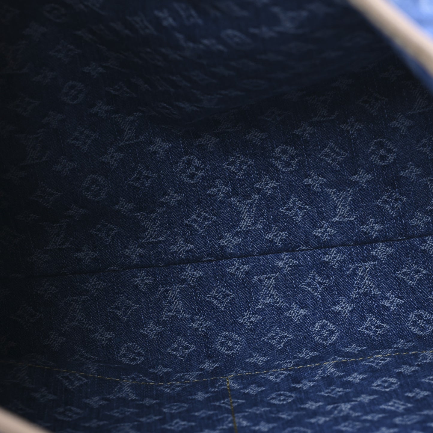 Monogram Denim CarryAll MM Blue