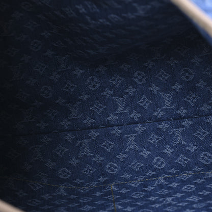Louis Vuitton Monogram Denim CarryAll MM Blue 10 of 27