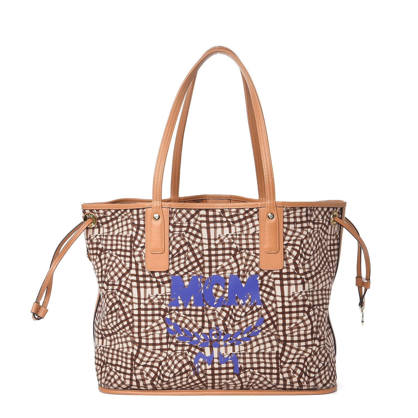 Visetos Medium Liz Reversible Shopper Tote Cognac