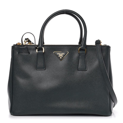 Prada Saffiano Medium Galleria Double Zip Tote Smeraldo 1 of 9