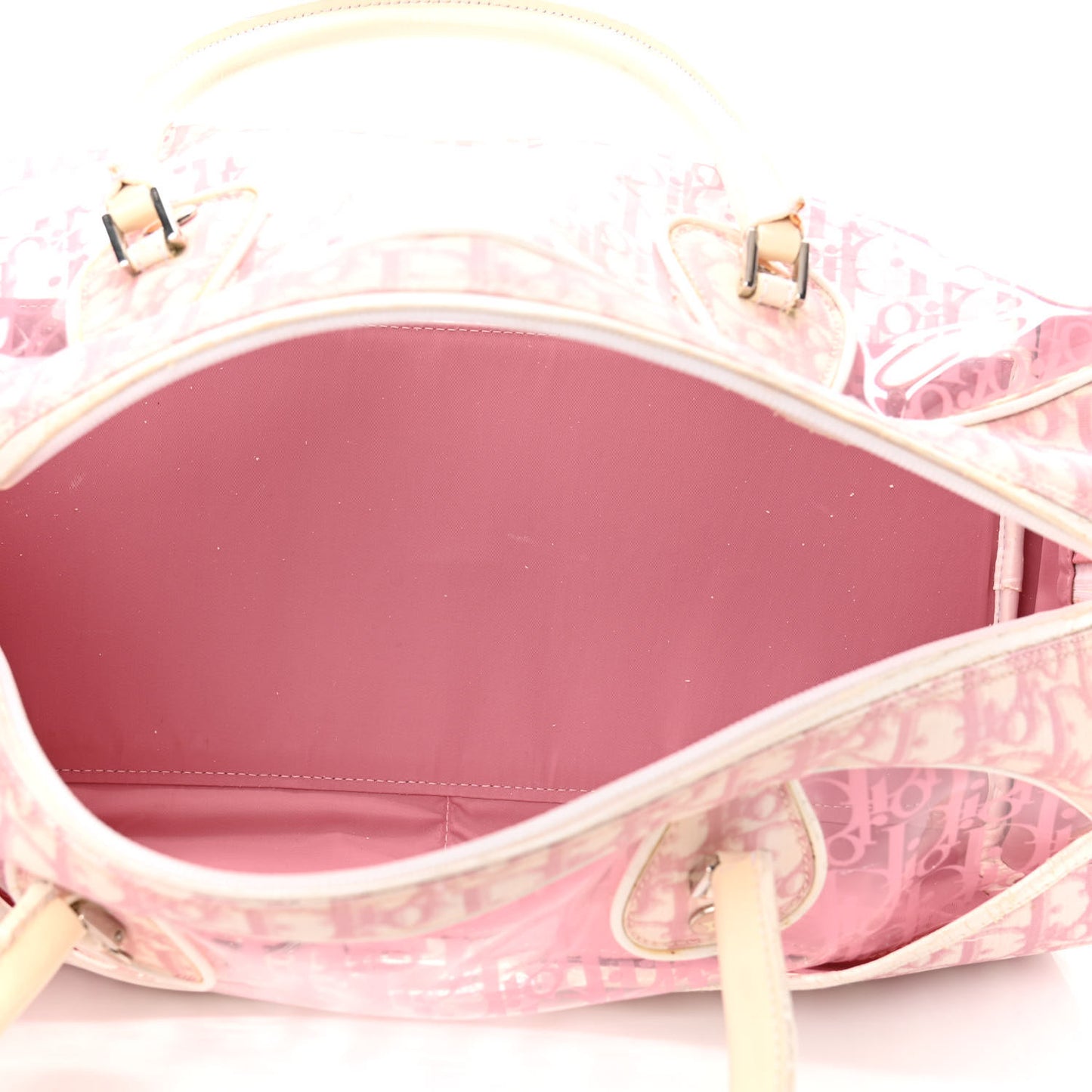 Monogram PVC Bowler Pink