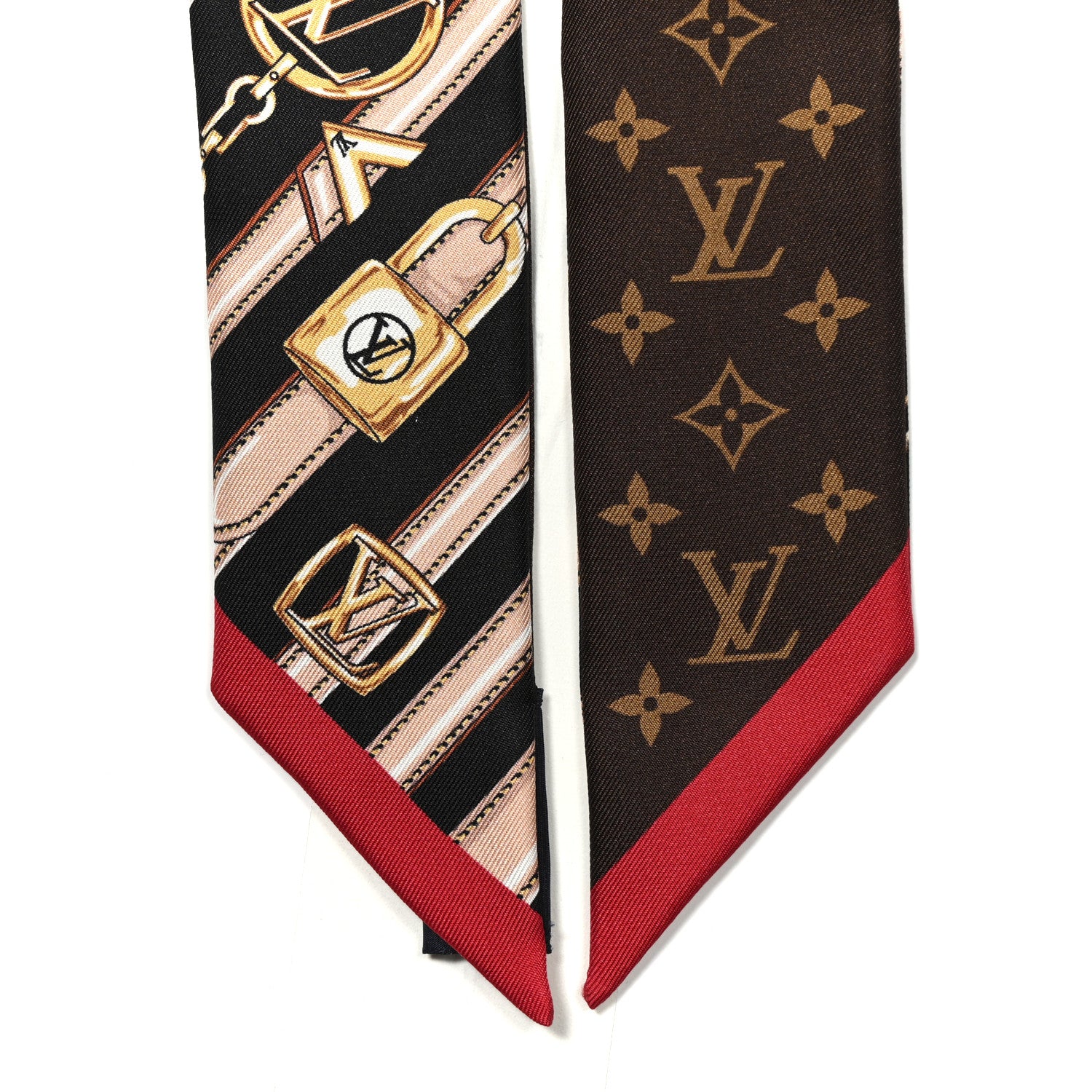 Louis Vuitton Silk Monogram Forever BB Bandeau Brown 2 of 4