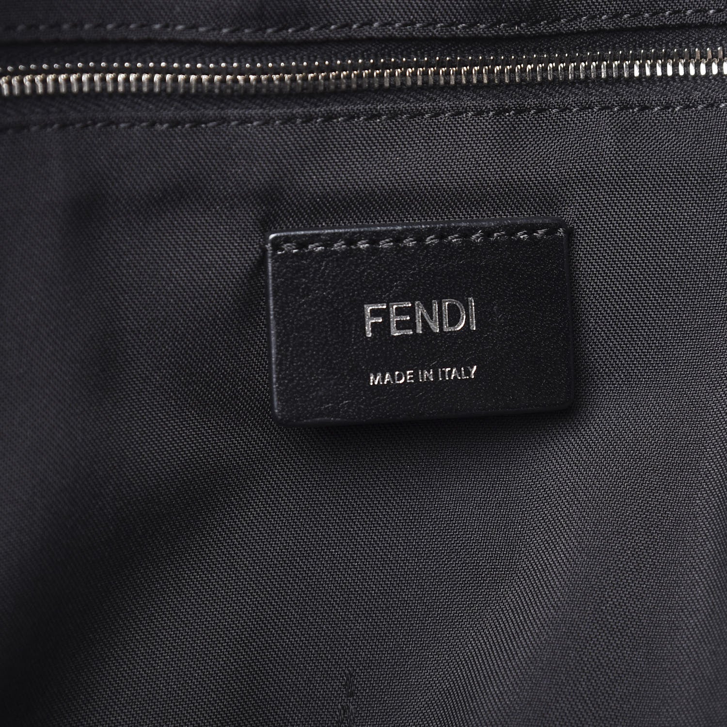 Fendi Nylon Vitello Liberty Vitello Dolce Monster Eyes Rounded Backpack Black Sunflower 5 of 8