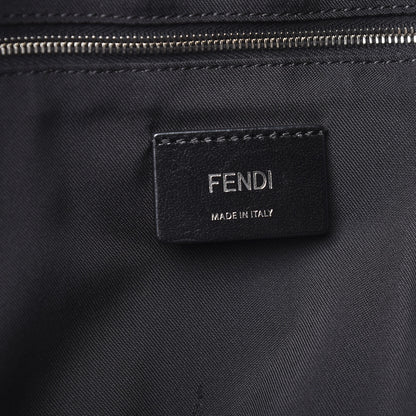 Fendi Nylon Vitello Liberty Vitello Dolce Monster Eyes Rounded Backpack Black Sunflower 5 of 8