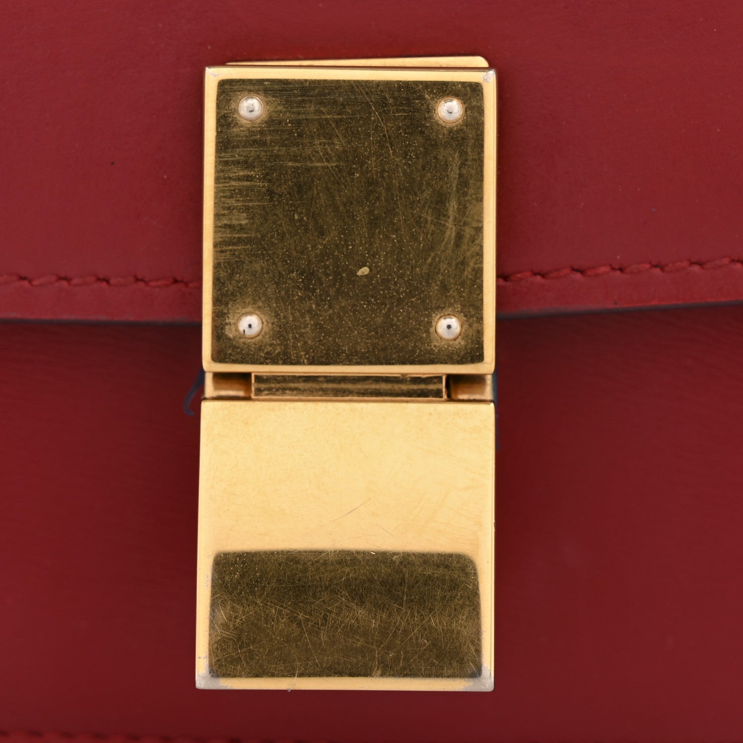 Celine Box Calfskin Small Classic Box Flap Bag Red 14 of 14