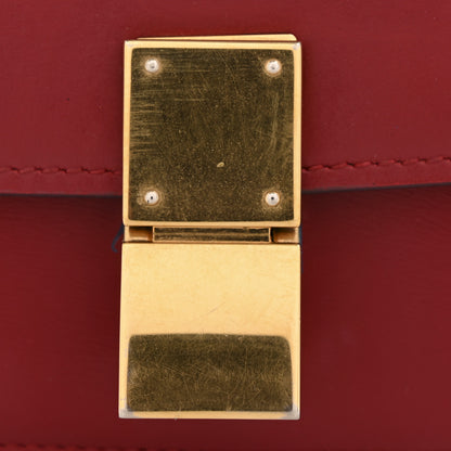 Celine Box Calfskin Small Classic Box Flap Bag Red 14 of 14