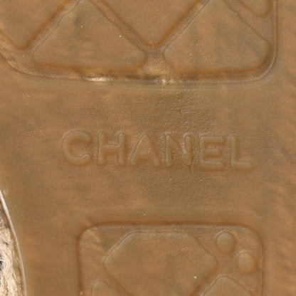 Chanel Lambskin CC Espadrilles 41 Black 6 of 9