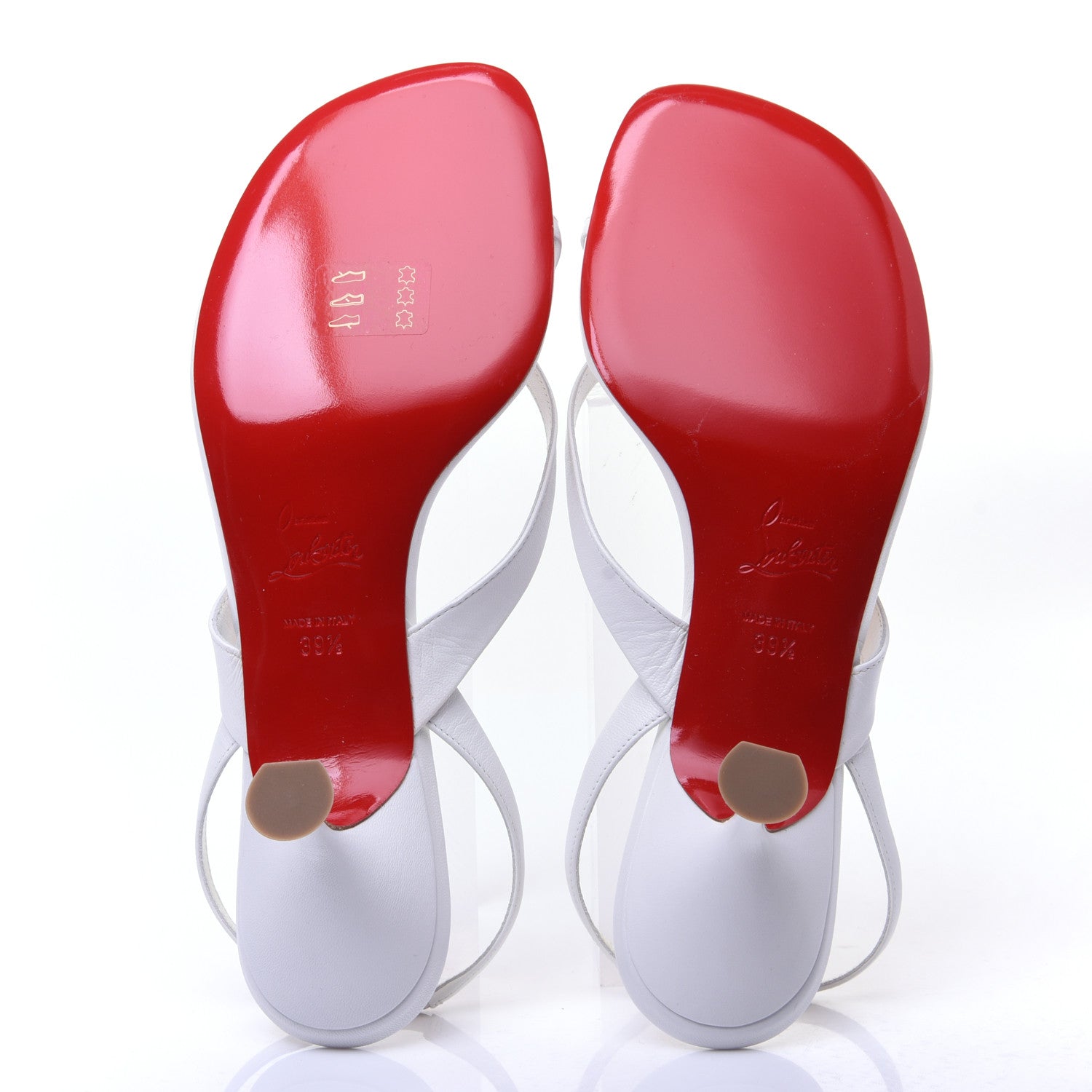 Christian Louboutin Kid Taralita 55 Thong Sandals 39.5 White 9 of 11