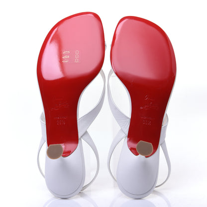 Christian Louboutin Kid Taralita 55 Thong Sandals 39.5 White 9 of 11