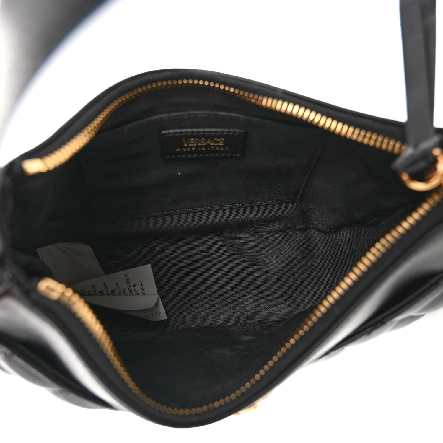 Versace Nappa Quilted Medusa Shoulder Bag Black 5 of 9