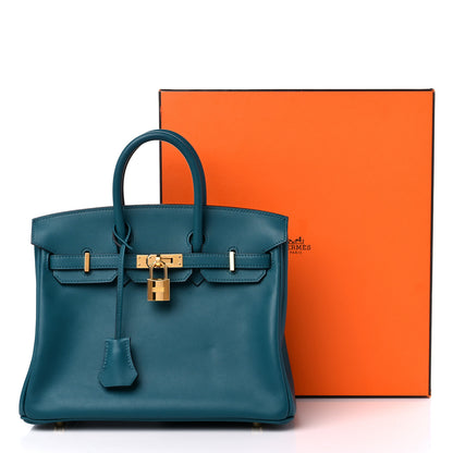 Hermes Swift Birkin 25 Vert Bosphore 10 of 10