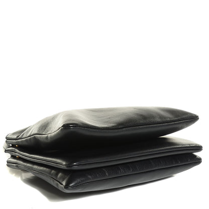 Celine Lambskin Large Trio Crossbody Bag Black 4 of 10