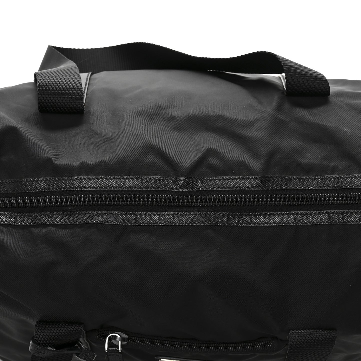 Tessuto Nylon Saffiano Carry On Travel Bag Black