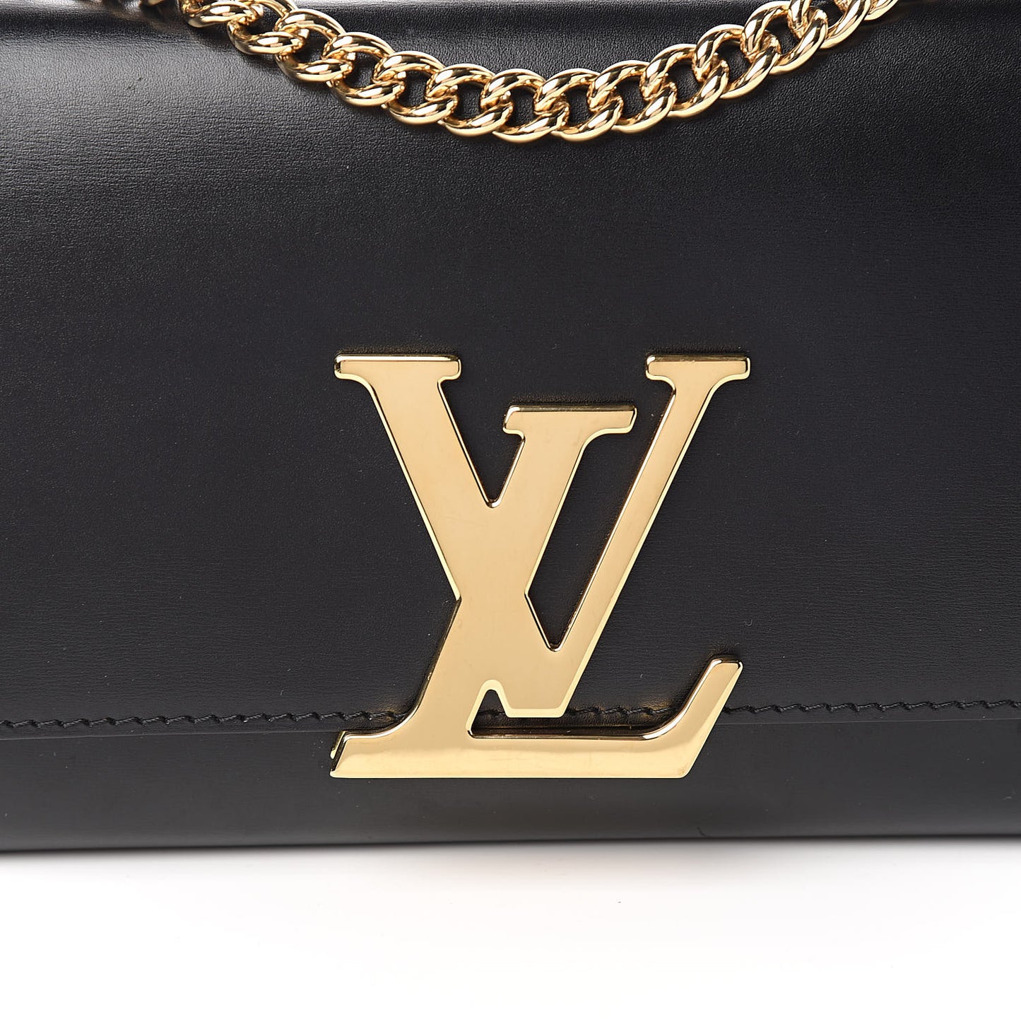 Calfskin Chain Louise MM Black