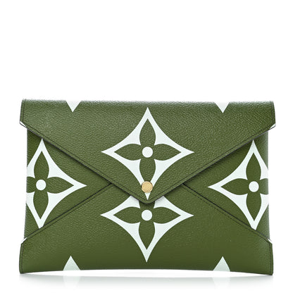 Louis Vuitton Monogram Giant Large Kirigami Pochette Kaki 1 of 8