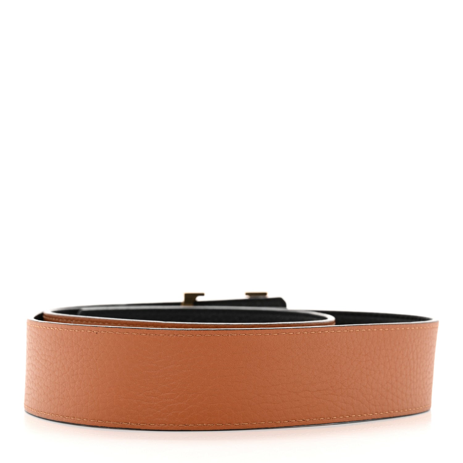 Louis Vuitton Taurillon Calfskin 30mm LV Initiales Reversible Belt 95 38 Black 4 of 8