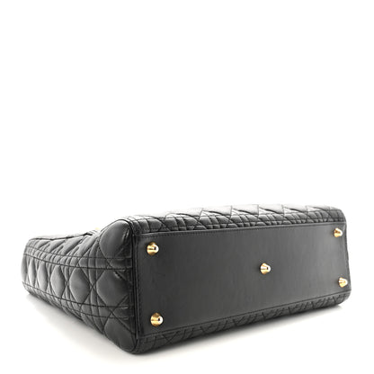 Christian Dior Lambskin Cannage Large Lady Dior Black 4 of 10