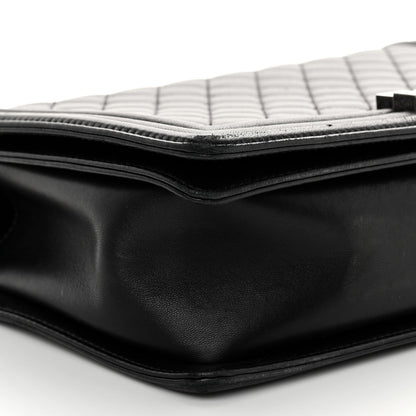 Chanel Lambskin Quilted New Medium Boy Flap Black 9 of 10