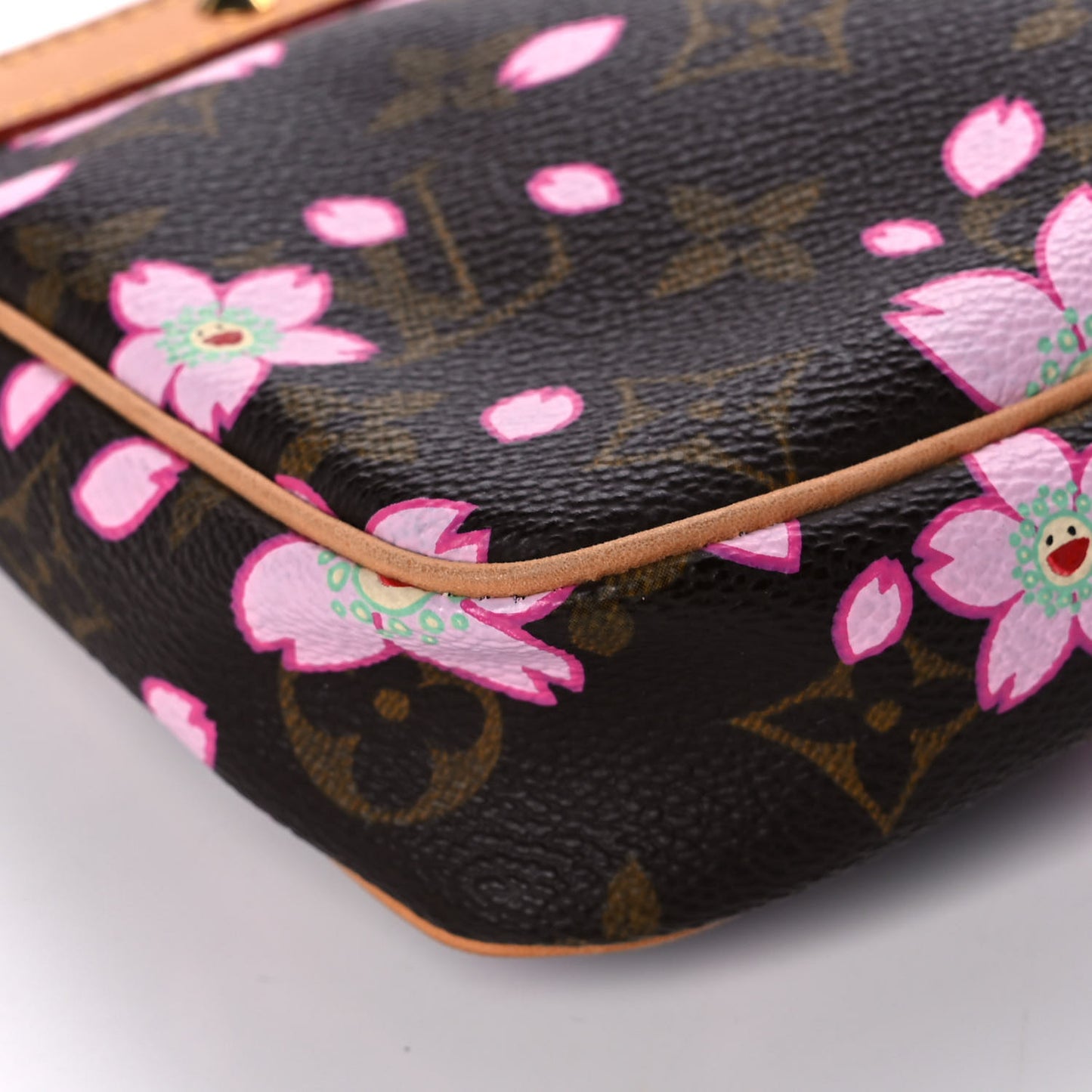 Monogram Cherry Blossom Pochette Accessories Brown