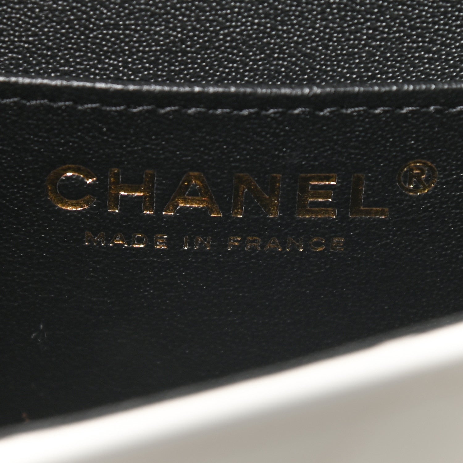 Chanel Lambskin Quilted Mini Rectangular Flap Black White 6 of 9
