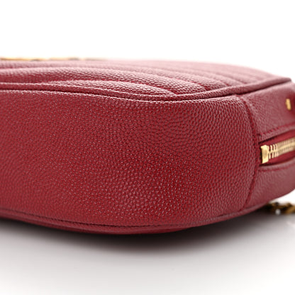 Saint Laurent Grain De Poudre Matelasse Monogram Mini Lou Camera Bag Opyum Red 10 of 10