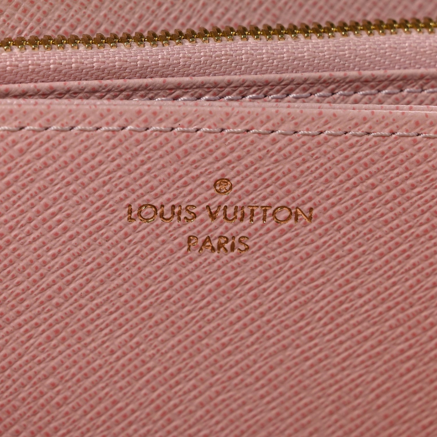 Louis Vuitton Damier Ebene Zippy Wallet Rose Ballerine 6 of 9