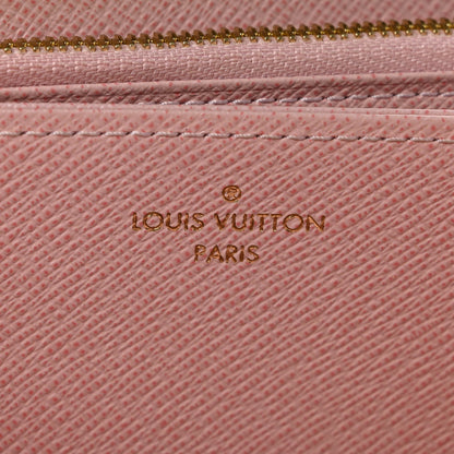 Louis Vuitton Damier Ebene Zippy Wallet Rose Ballerine 6 of 9