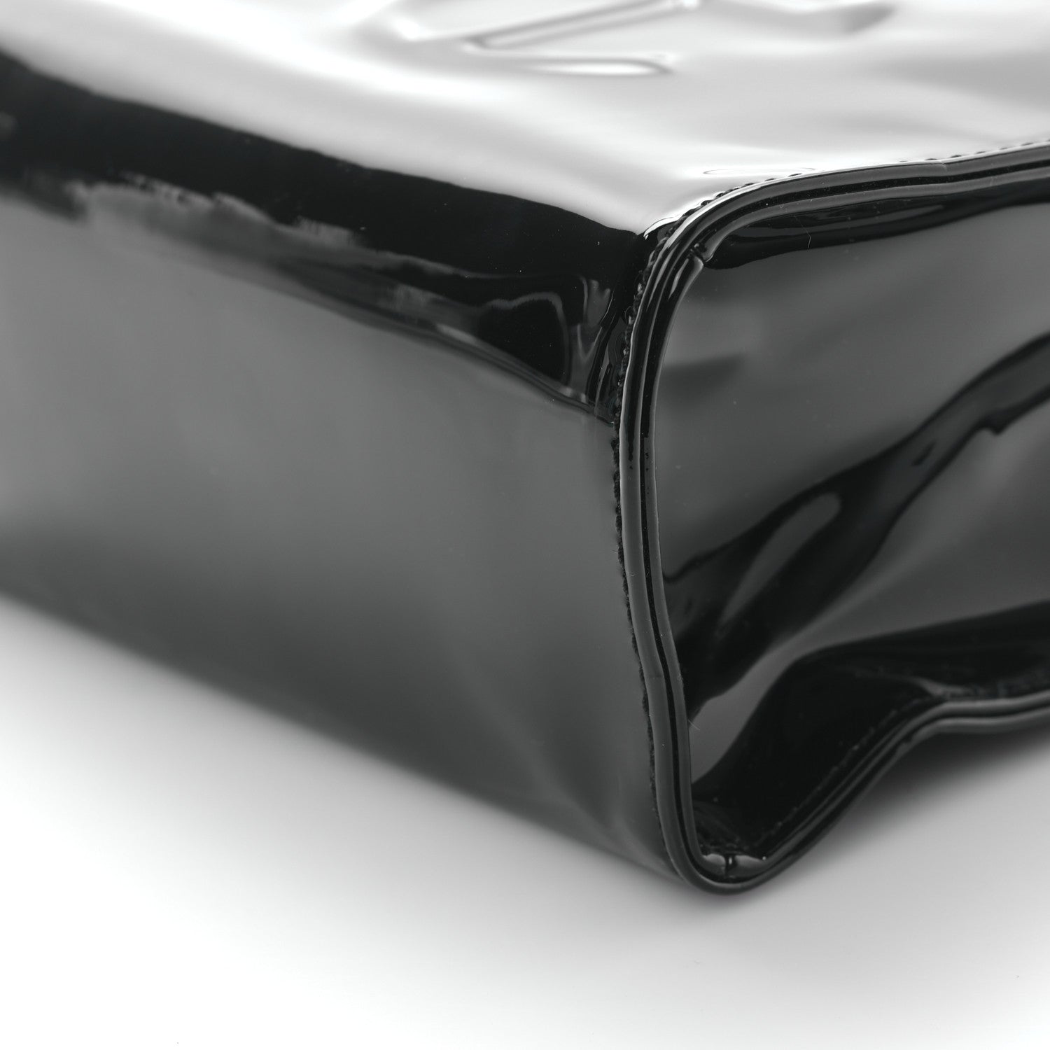 Telfar Patent Vegan Leather Small Shopping Bag Black 9 of 9
