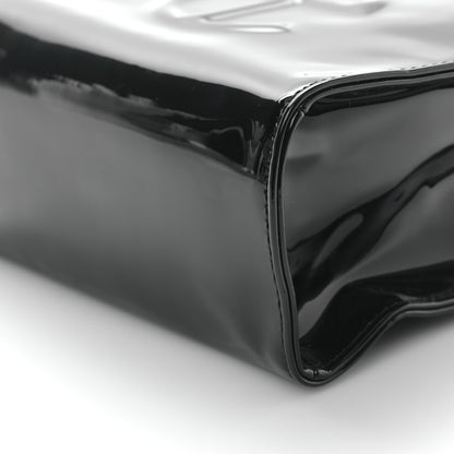 Telfar Patent Vegan Leather Small Shopping Bag Black 9 of 9