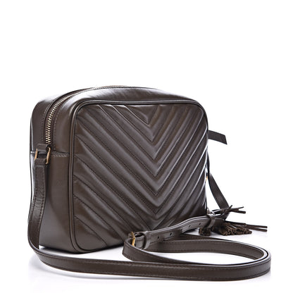 Saint Laurent Calfskin Matelasse Monogram Lou Camera Bag Faggio 3 of 10