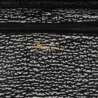 3.1 Phillip Lim 3.1 Textured Calfskin Medium Pashli Satchel Black Cream 6 of 9