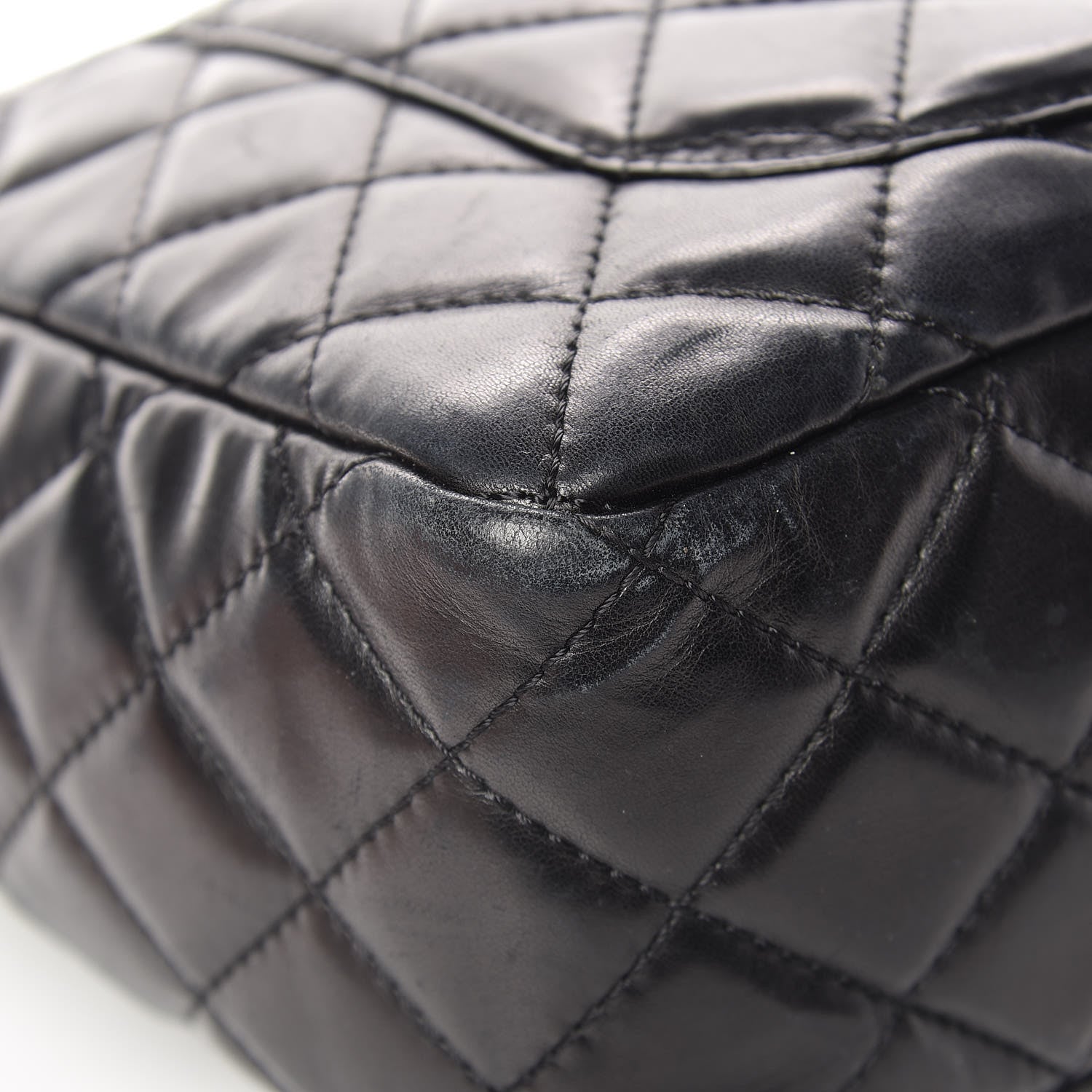 Chanel Lambskin Quilted Large Camera Case Black 16 of 17