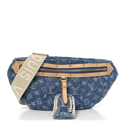 Louis Vuitton Monogram Denim High Rise Bumbag Blue 1 of 9