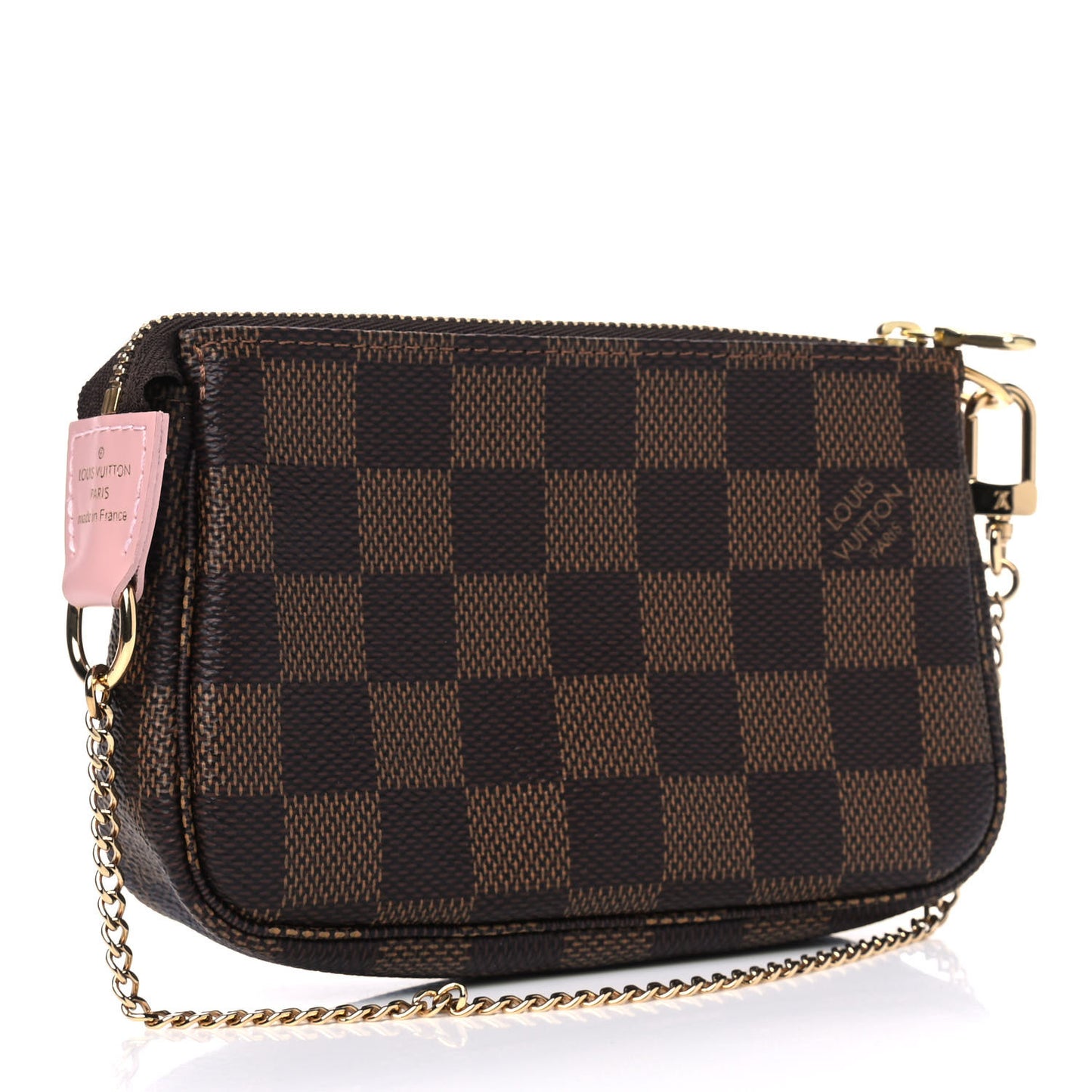 Damier Ebene 2020 Christmas Animation Big Wheel Mini Pochette Accessories Rose Ballerine
