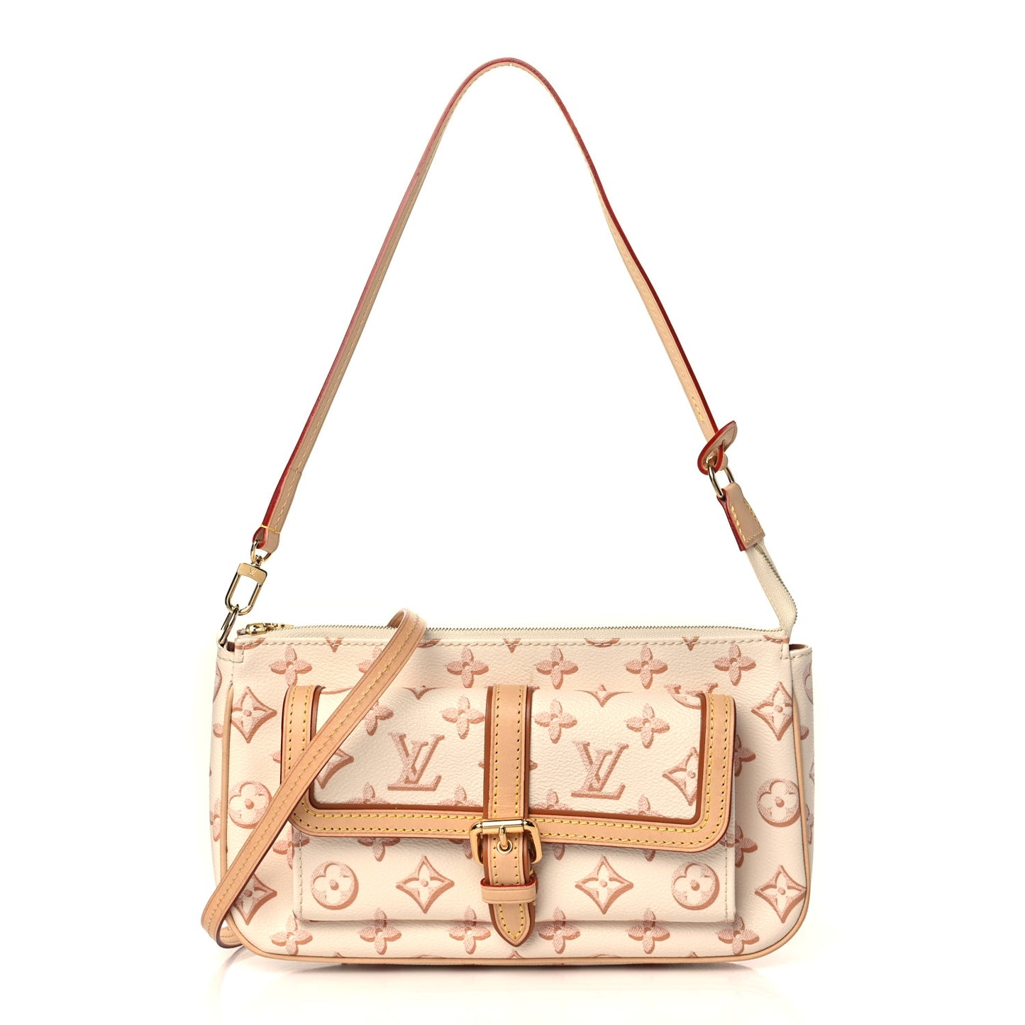 Monogram Fall For You Maxi Multi Pochette Accessories Beige Clair